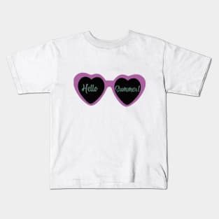 Hello summer bienvenido el verano Kids T-Shirt